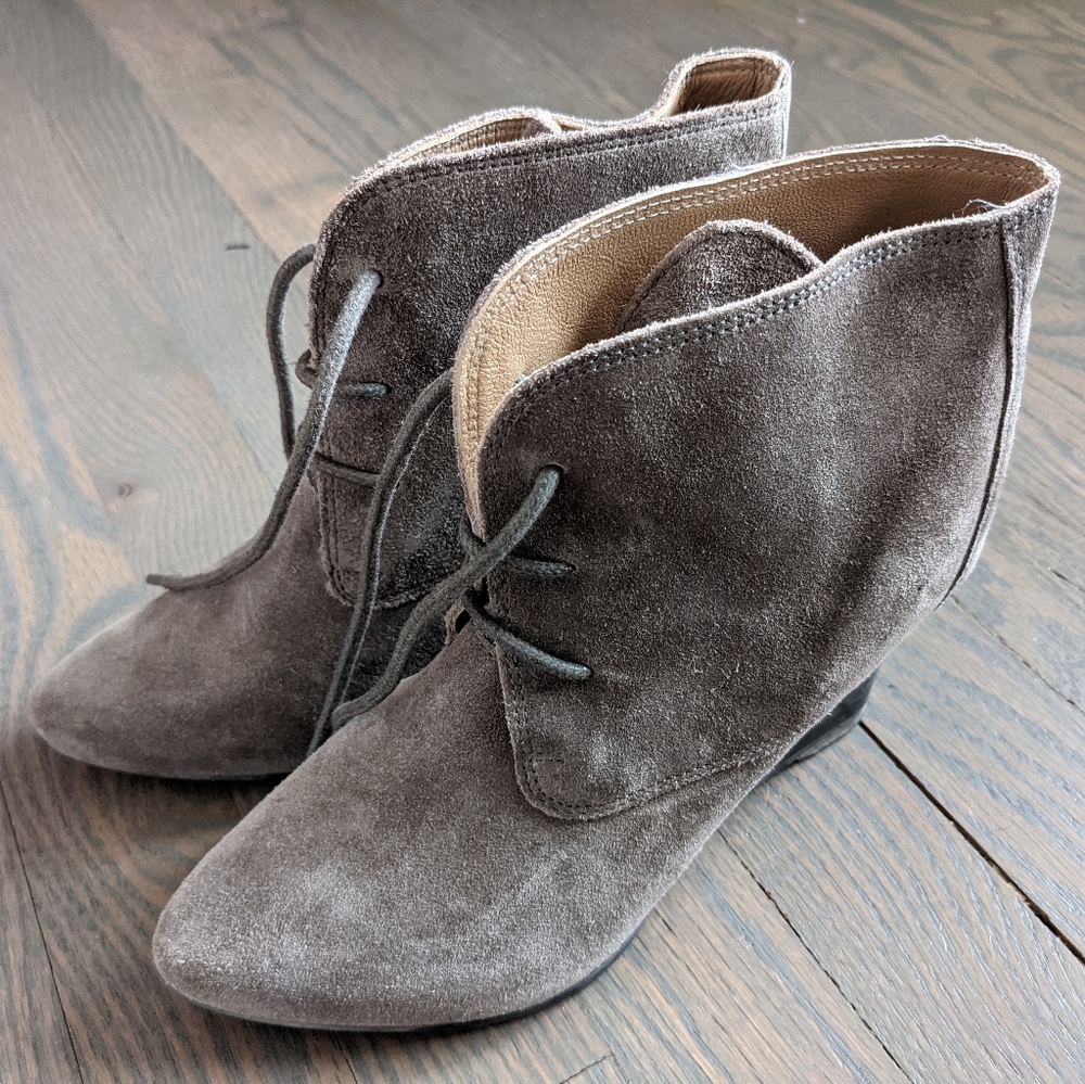 Charles by Charles David Suede Lace-up Booties